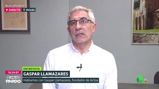 Gaspar Llamazares, en Liarla Pardo Gaspar Llamazares, en Liarla Pardo