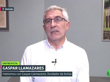 Gaspar Llamazares, en Liarla Pardo Gaspar Llamazares, en Liarla Pardo