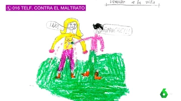 Dibujos de niños víctimas de la violencia machista