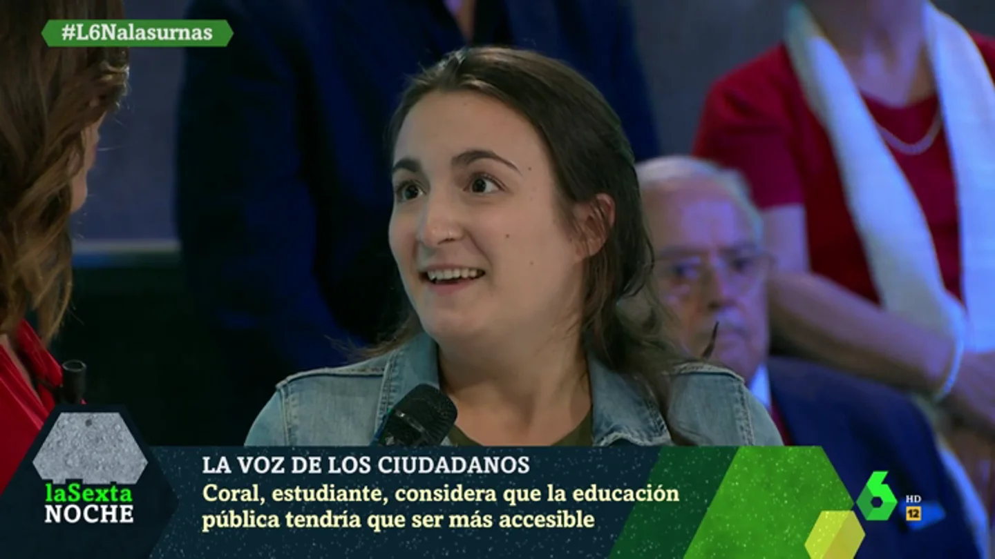 Coral Latorre, estudiante: "Todos los jóvenes tenemos claro que tenemos que frenar a la derecha" Coral Latorre, estudiante: "Todos los jóvenes tenemos claro que tenemos que frenar a la derecha"