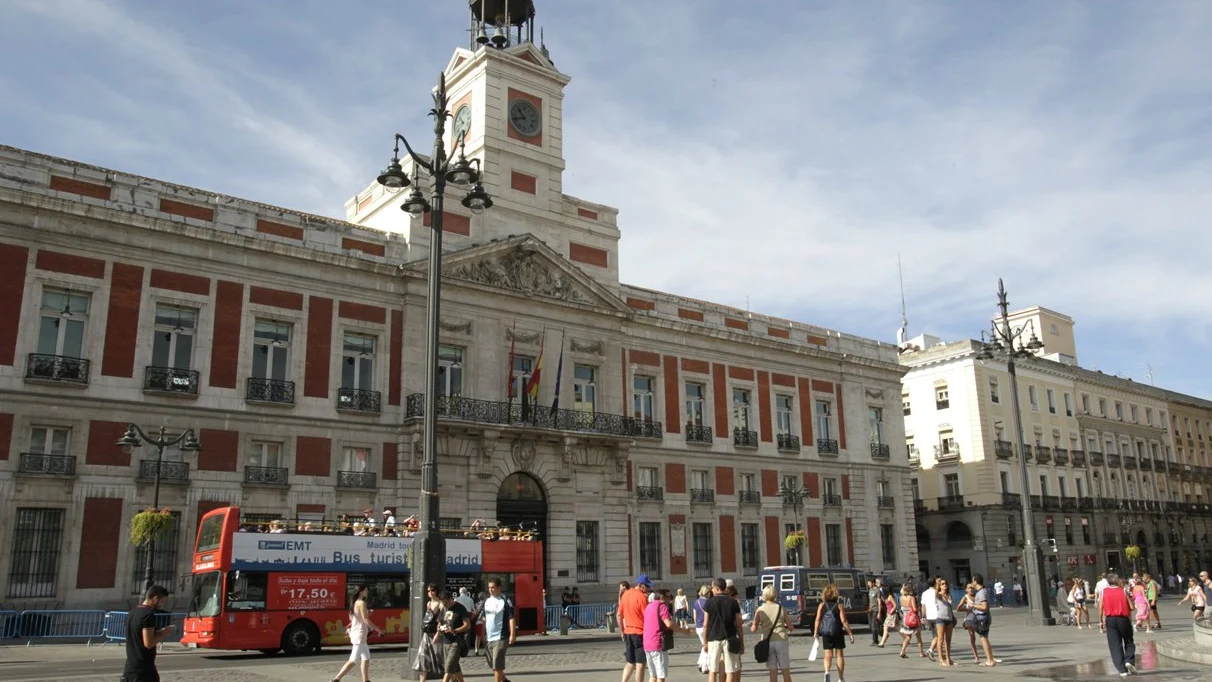 Imagen de archivo de la Puerta del Sol de Madrid