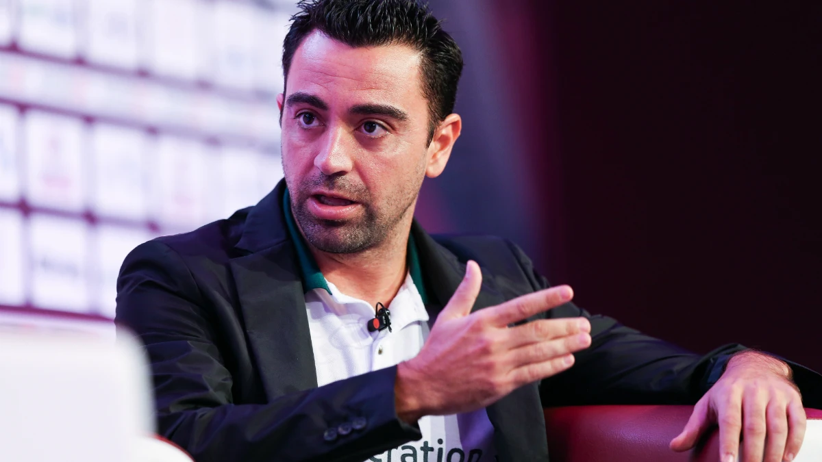 Xavi Hernández, en un acto