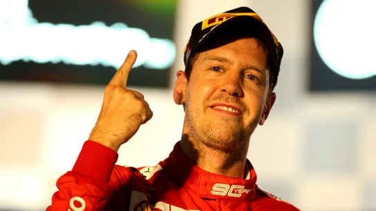 Vettel celebra una victoria Vettel celebra una victoria