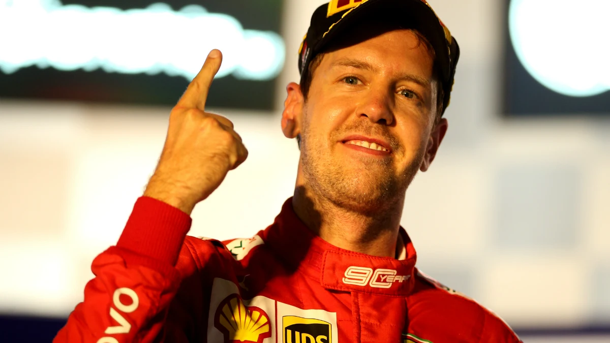 Vettel celebra una victoria