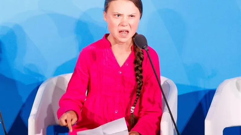 Greta Thunberg en la cumbre del clima de la ONU