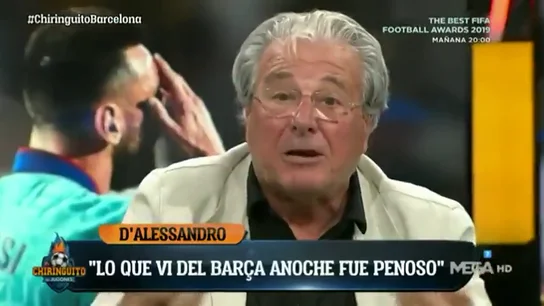 D'Alessandro no pudo dormir tras el partido del Barça: "Fue penoso" D'Alessandro no pudo dormir tras el partido del Barça: "Fue penoso"
