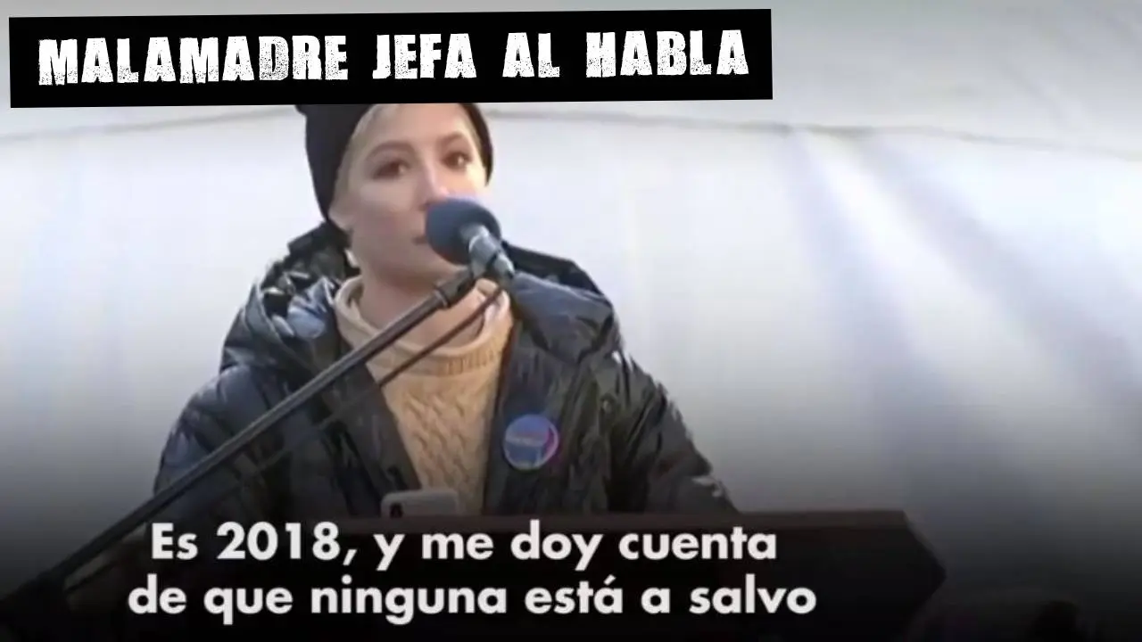 Halsey en la marcha de las mujeres de 2018 en EEUU Malamadre jefa al habla