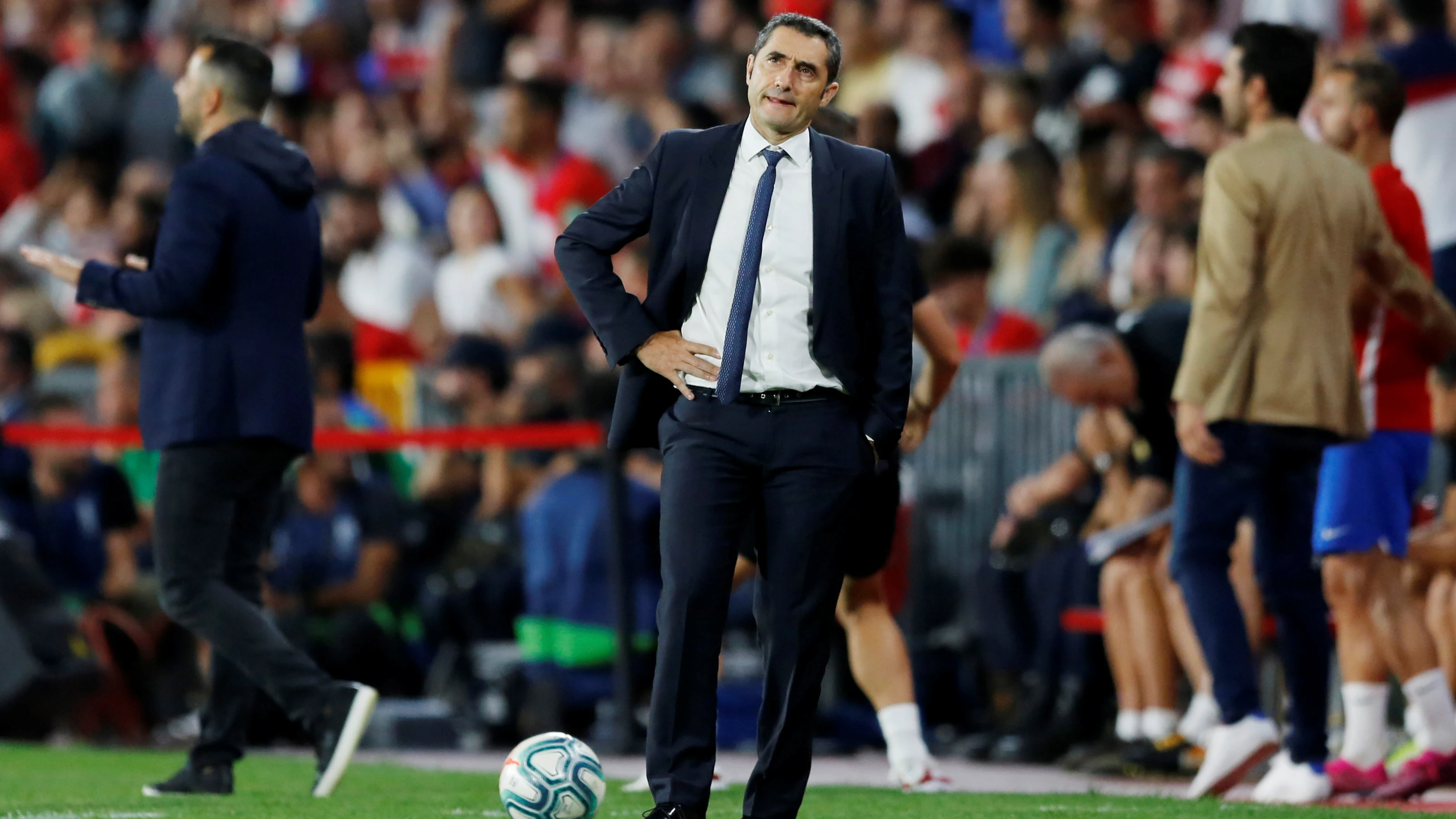 Ernesto Valverde, durante el partido contra el Granada