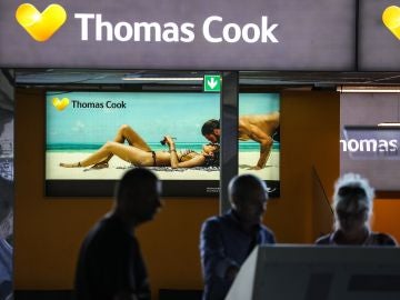 Imagen que muestra un cartel publicitario de la empresa británica Thomas Cook Imagen que muestra un cartel publicitario de la empresa británica Thomas Cook
