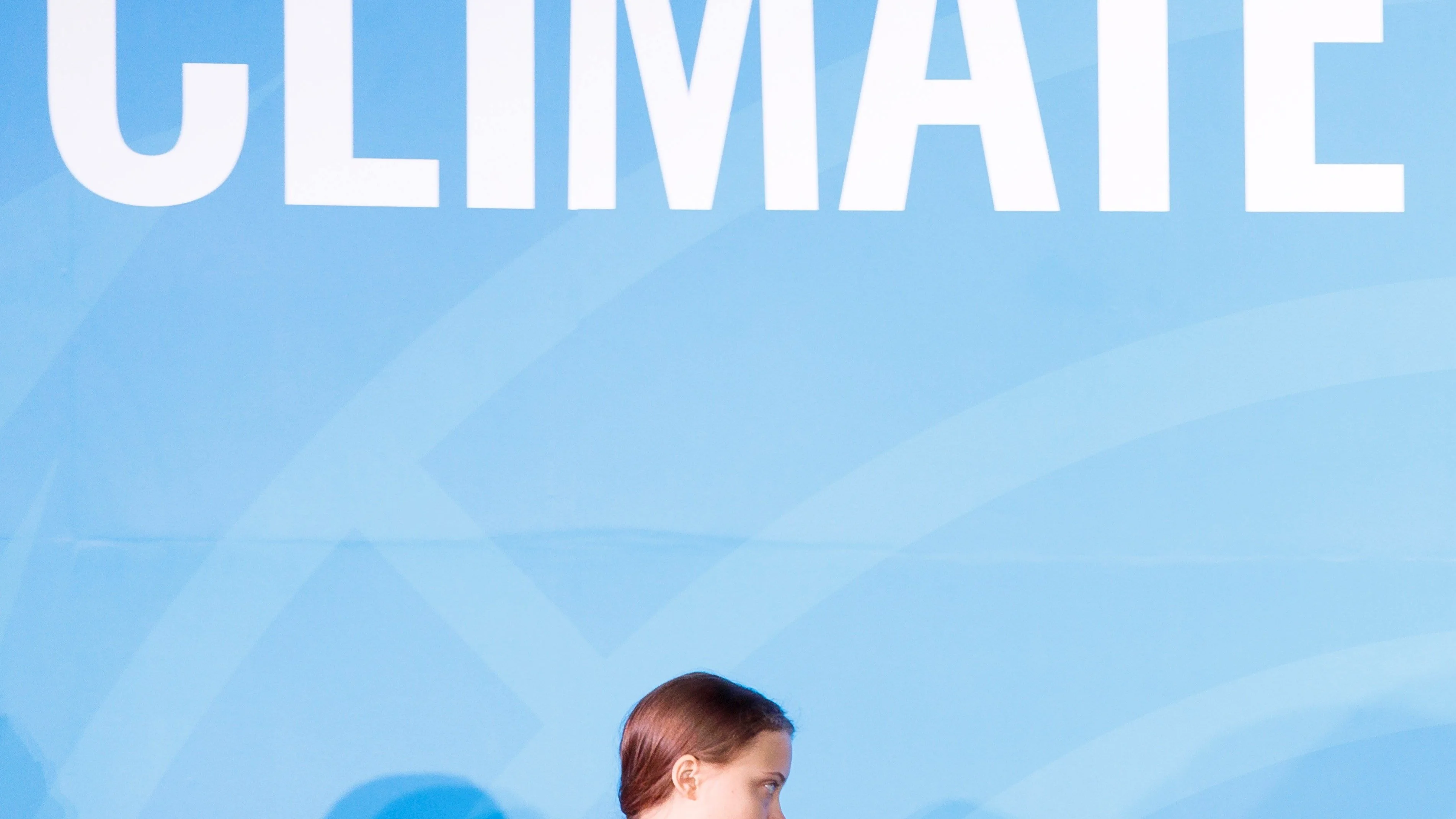 La joven activista sueca Greta Thunberg participa en la Cumbre de Acción Climática