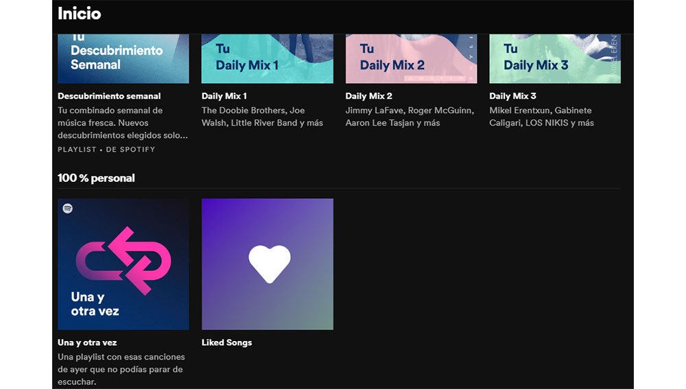La nueva playlist en la zona 100% personal