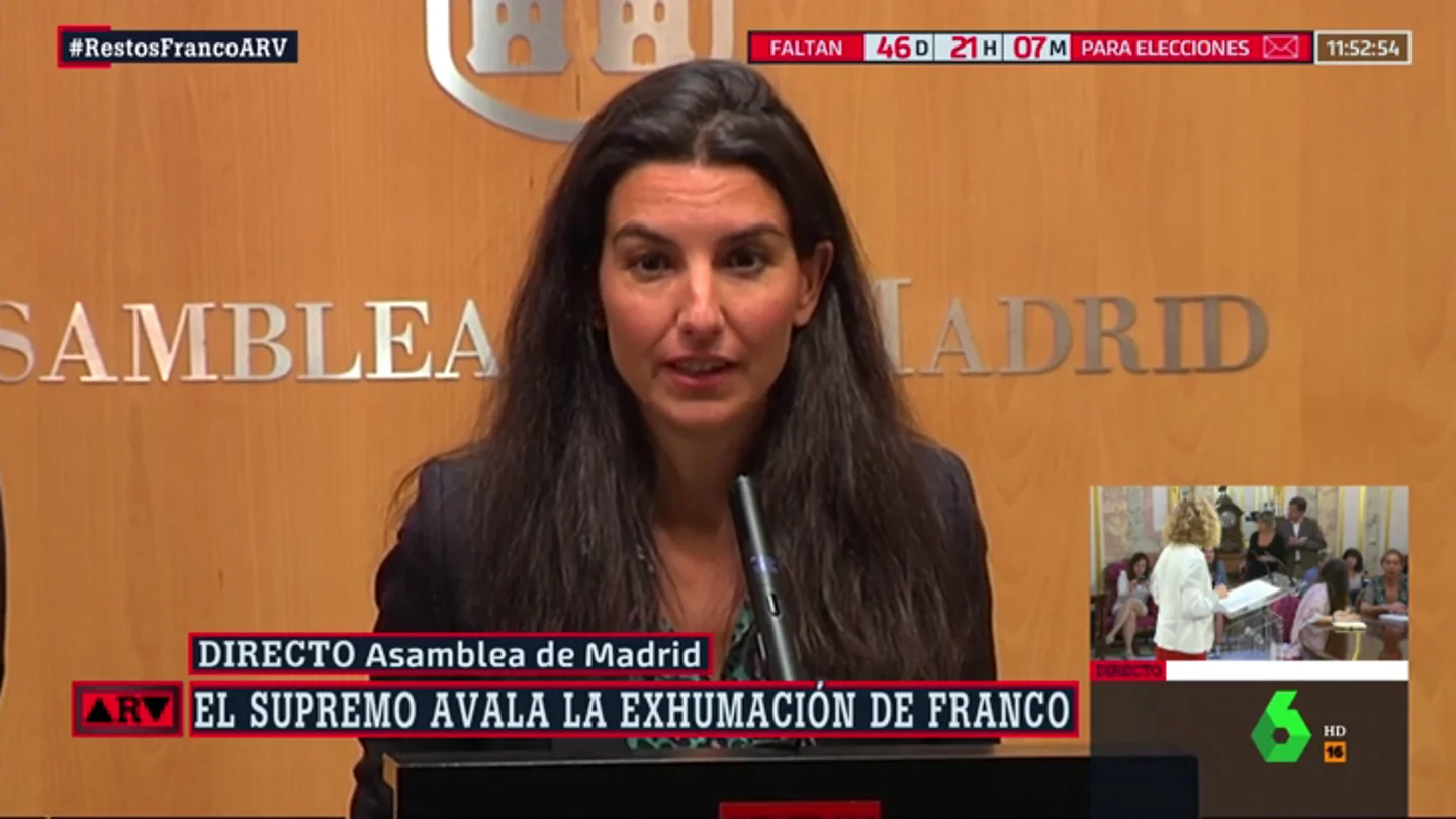 Vox tacha de "profanación" la exhumación de los restos de Franco avalada por el Supremo Vox tacha de "profanación" la exhumación de los restos de Franco avalada por el Supremo