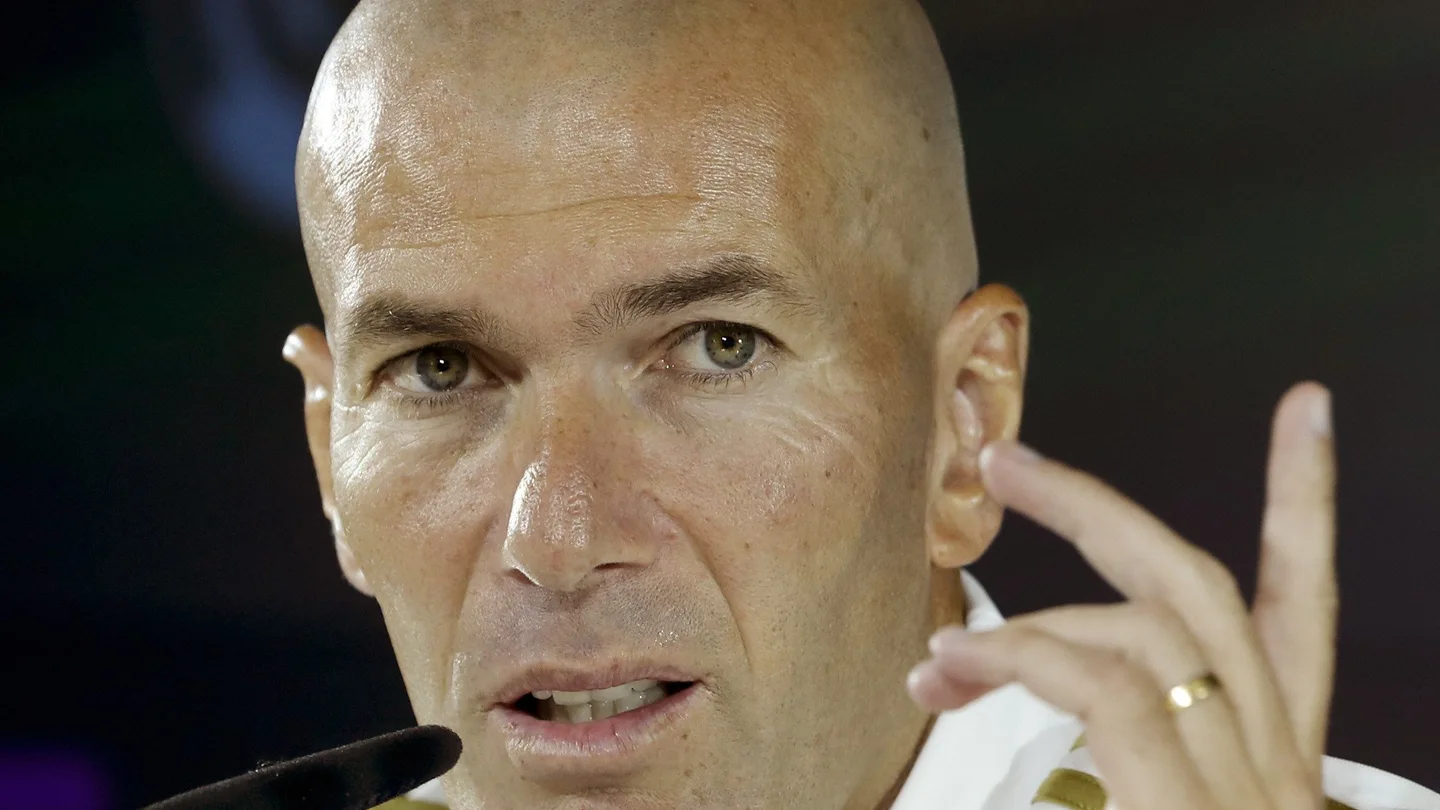Zidane, en rueda de prensa Zidane, en rueda de prensa