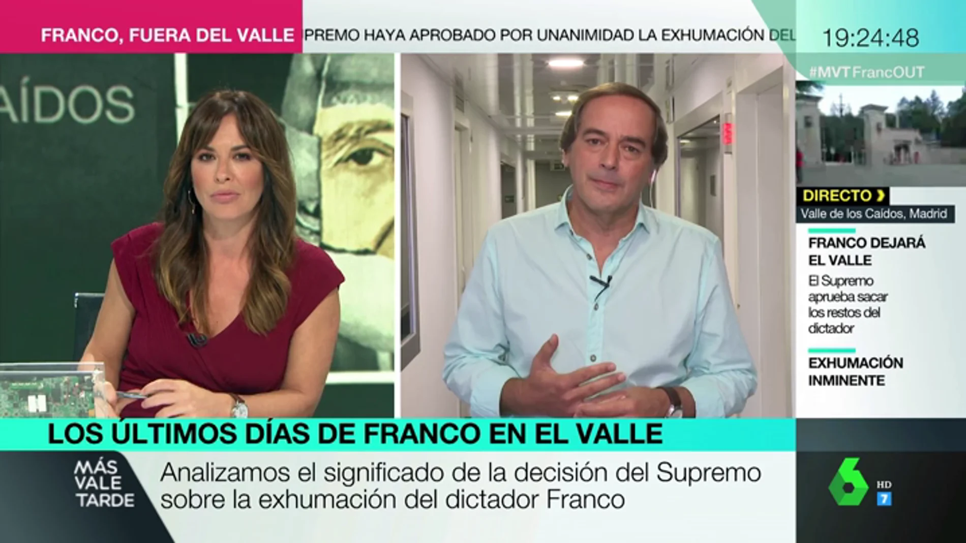 "Cautiva y desarmada la familia Franco, la democracia ha alcanzado su objetivo": el análisis de Isaías Lafuente