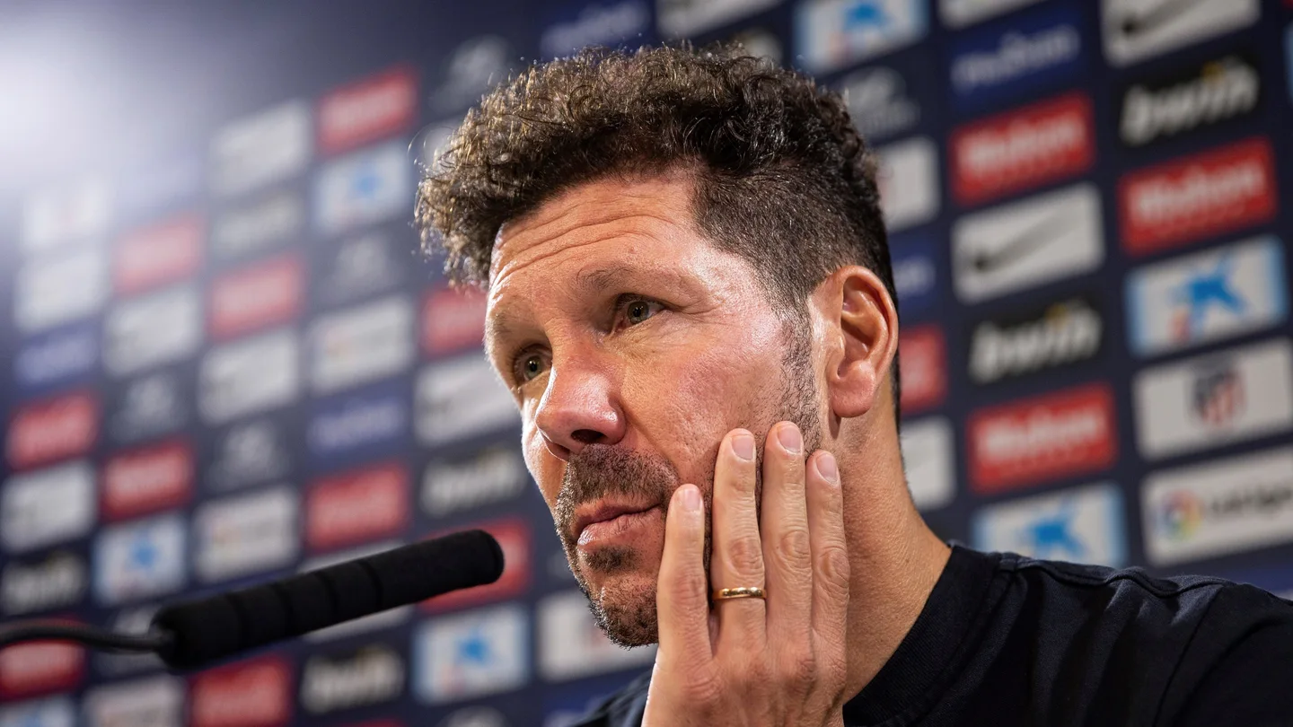 Simeone, en rueda de prensa Simeone, en rueda de prensa