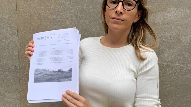 Amparo Cerdá, la portavoz de Vox en Elche