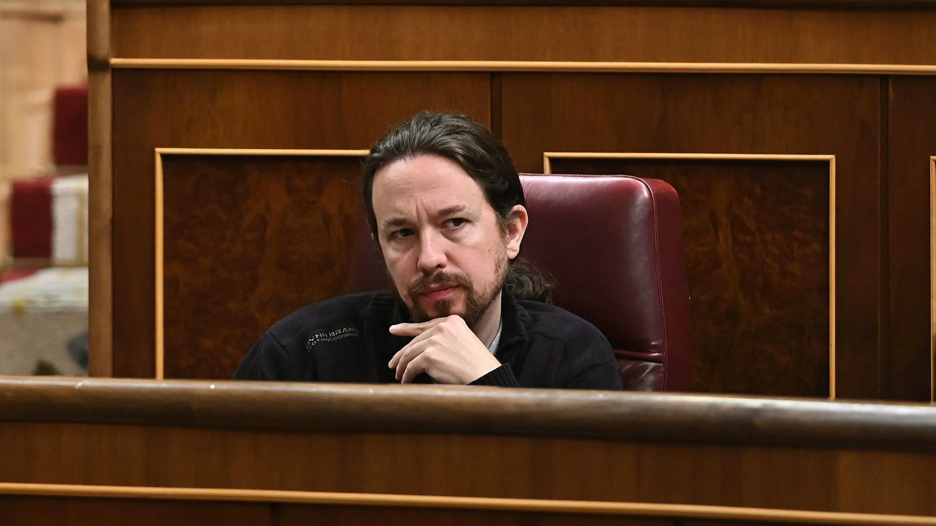 Pablo Iglesias, durante la última sesión de control de la XIII legislatura