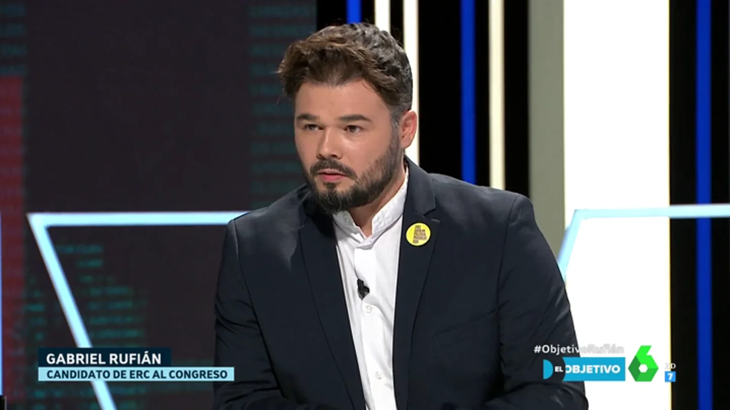 Gabriel Rufián en El Objetivo Gabriel Rufián en El Objetivo