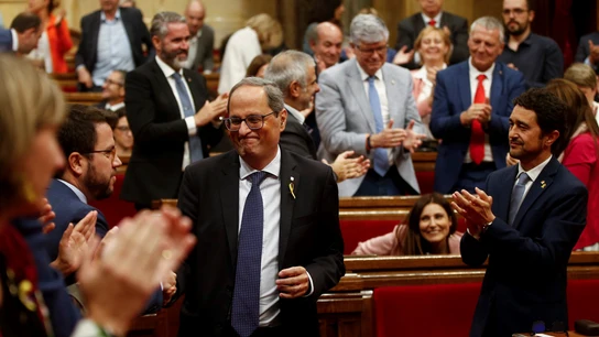 El Parlament rechaza la moción de censura a Torra, solo apoyada por Cs y PP El Parlament rechaza la moción de censura a Torra, solo apoyada por Cs y PP