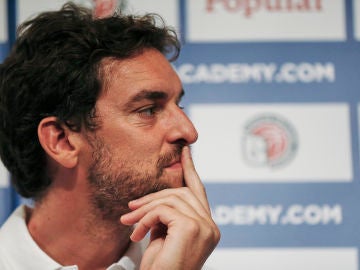 Pau Gasol, en uno de sus actos promocionales. Pau Gasol, en uno de sus actos promocionales.
