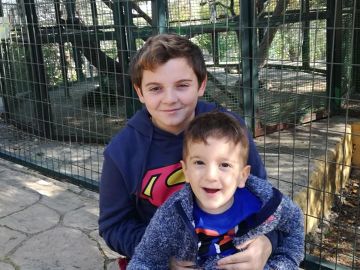 Rubén, junto a su hermano Sergio Rubén, junto a su hermano Sergio