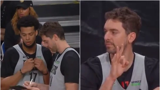 Pau Gasol, 'entrenador' de los Blazers por un día Pau Gasol, 'entrenador' de los Blazers por un día