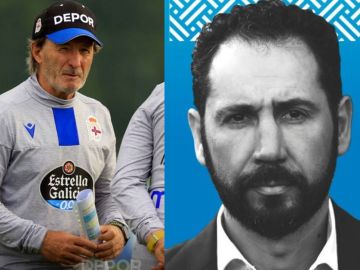 Juan Antonio Anquela, exentrenador del Deportivo; y Pablo Machín, nuevo entrenador del Espanyol. Juan Antonio Anquela, exentrenador del Deportivo; y Pablo Machín, nuevo entrenador del Espanyol.