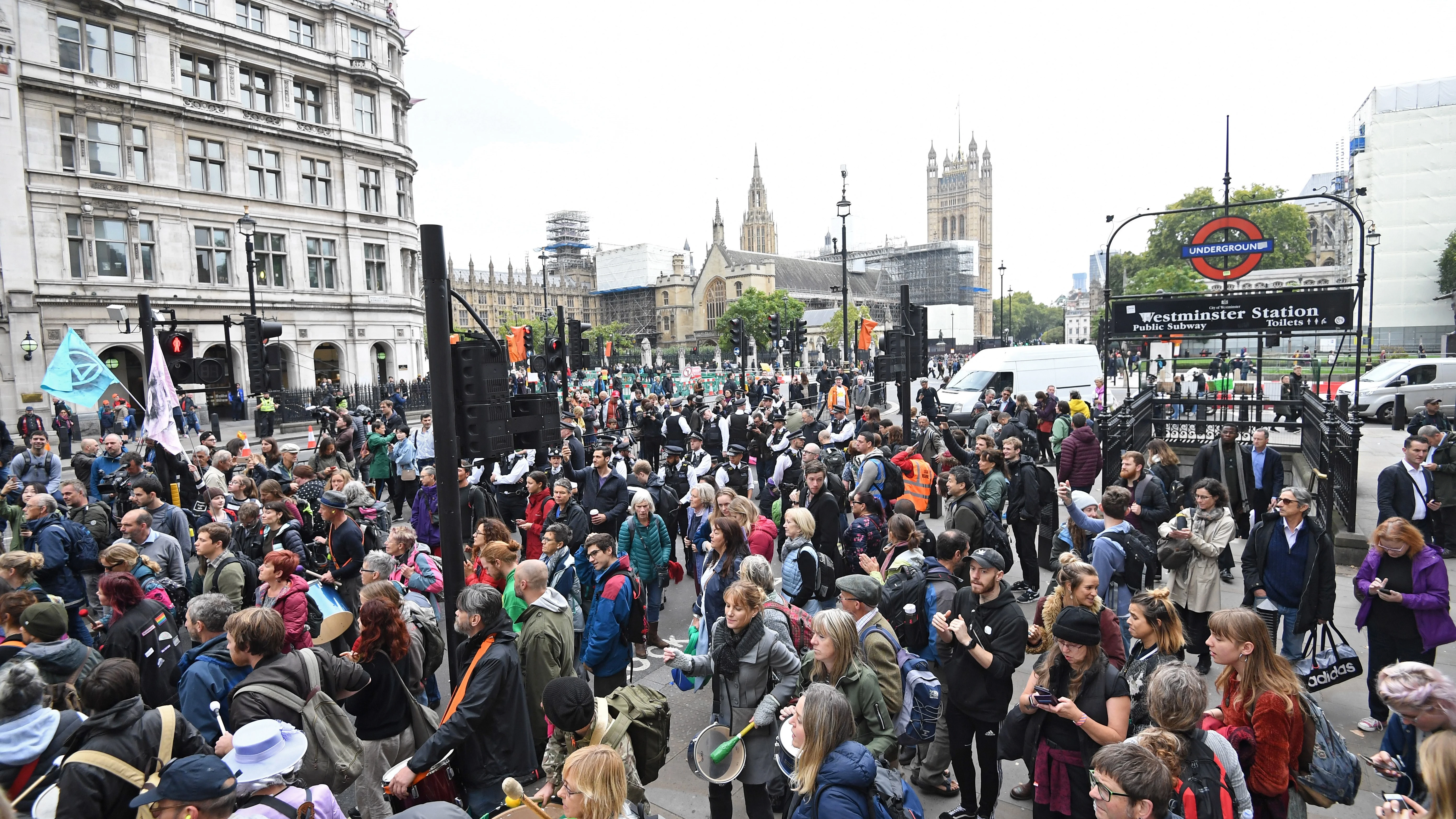 Más de veinte detenidos por las protestas de Extinction Rebellion en Londres