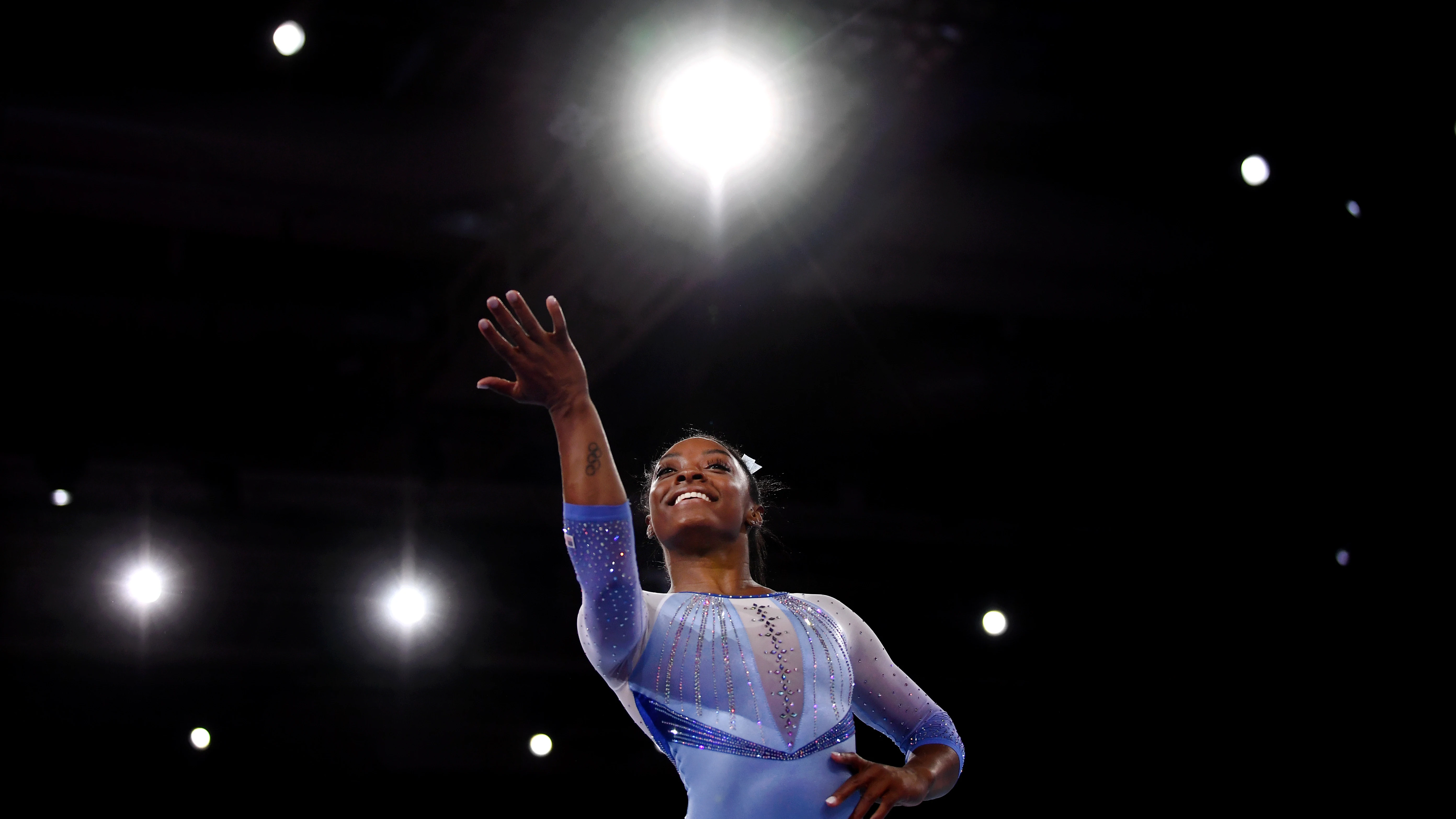 Simone Biles, en Stuttgart