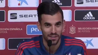 Dani Ceballos comparece ante los medios