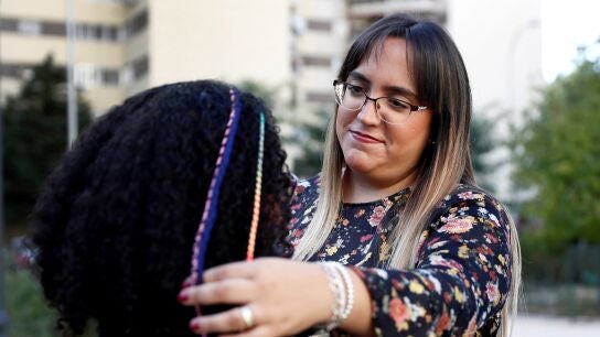 Petra Ferreyra junto a su hija Camila