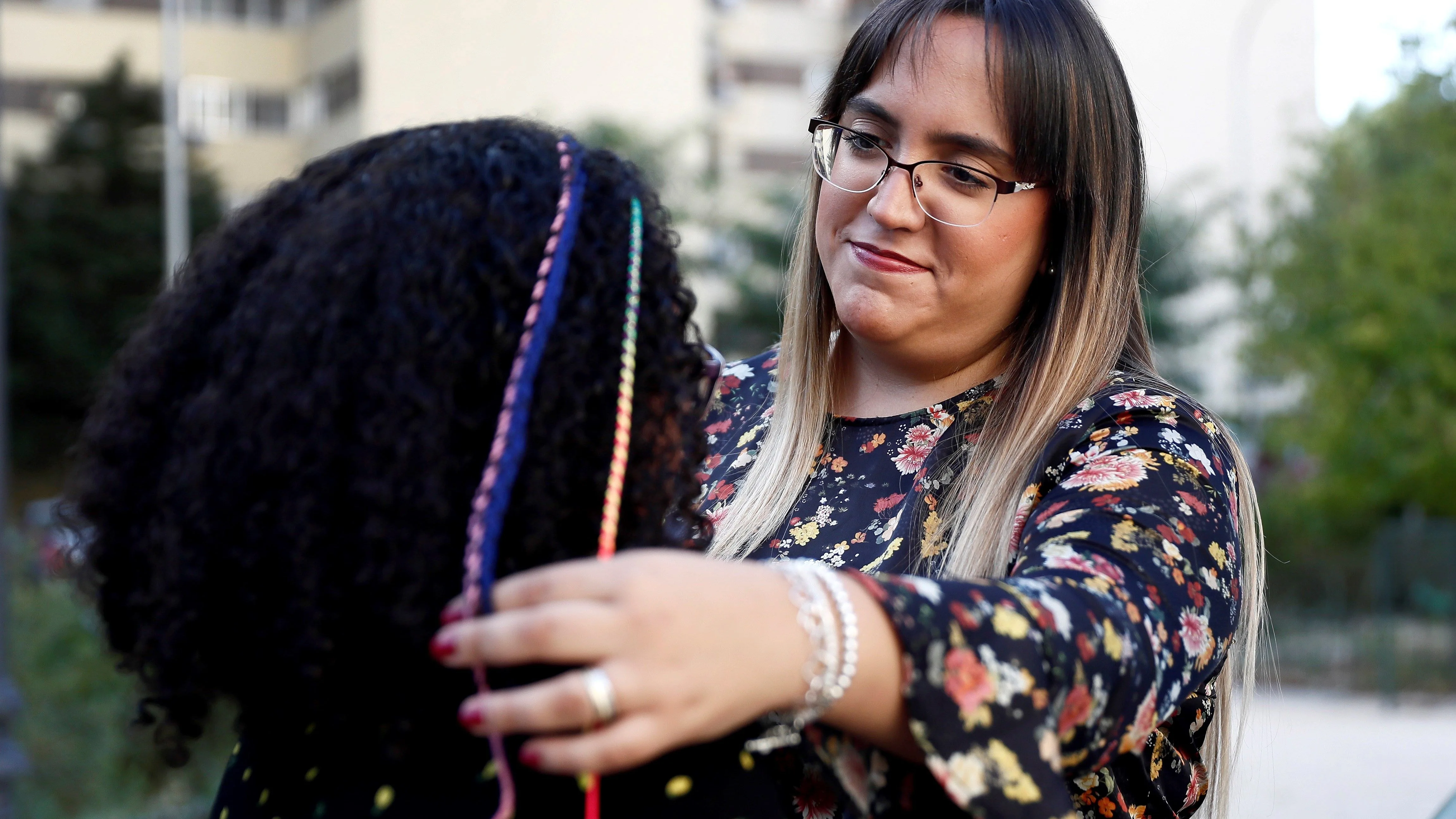 Petra Ferreyra junto a su hija Camila