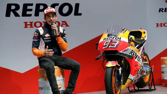 Marc Márquez atiende a los medios de comunicación Marc Márquez atiende a los medios de comunicación