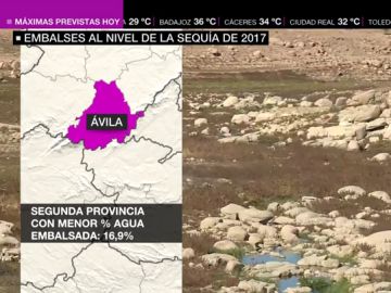 Alarma en los embalses, al nivel de la sequía de 2017: no superan el 40% de su capacidad Alarma en los embalses, al nivel de la sequía de 2017: no superan el 40% de su capacidad