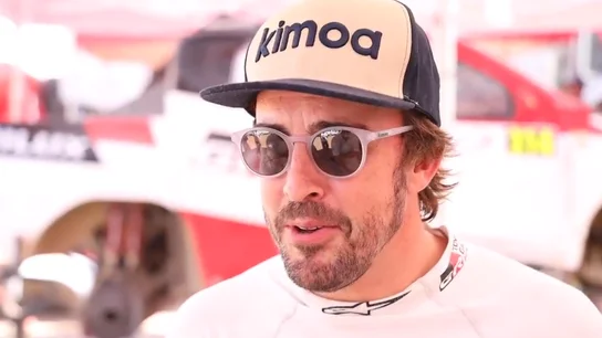 Fernando Alonso, en el Rally de Marruecos Fernando Alonso, en el Rally de Marruecos