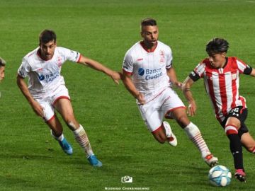 Darío Sarmiento, en su debut con Estudiantes frente a Huracán el pasado sábado. Darío Sarmiento, en su debut con Estudiantes frente a Huracán el pasado sábado.