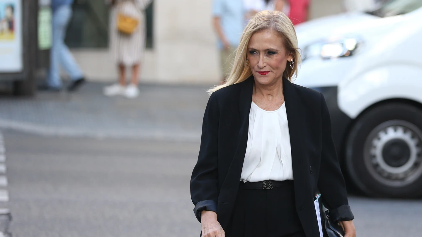 La expresidenta madrileña Cristina Cifuentes, a su llegada a la Audiencia Nacional. La expresidenta madrileña Cristina Cifuentes, a su llegada a la Audiencia Nacional.