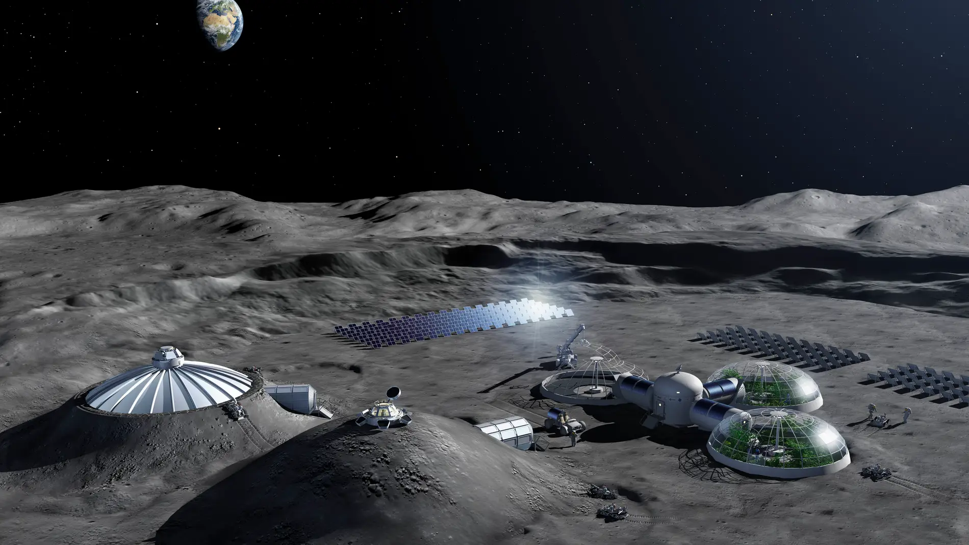 ¿Qué aspecto tendría una colonia lunar? 