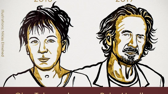 Olga Tokarczuk y Peter Handke, ganadores del Premio Nobel de Literatura 2018 y 2019 Olga Tokarczuk y Peter Handke, ganadores del Premio Nobel de Literatura 2018 y 2019