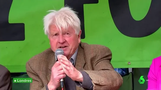 El padre de Boris Johnson, estrella de las protestas por la emergencia climática en Londres: "El capitalismo causó el problema" El padre de Boris Johnson, estrella de las protestas por la emergencia climática en Londres: "El capitalismo causó el problema"