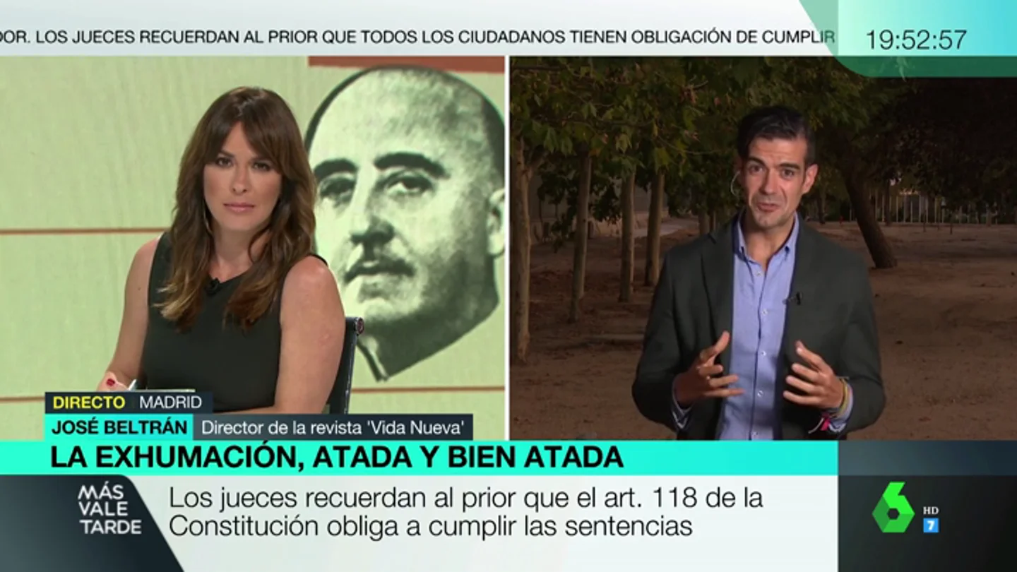 ¿Cuál es la postura de la iglesia frente a la exhumación de Franco?: "No quiere presentarse como enemiga de la democracia" ¿Cuál es la postura de la iglesia frente a la exhumación de Franco?: "No quiere presentarse como enemiga de la democracia"