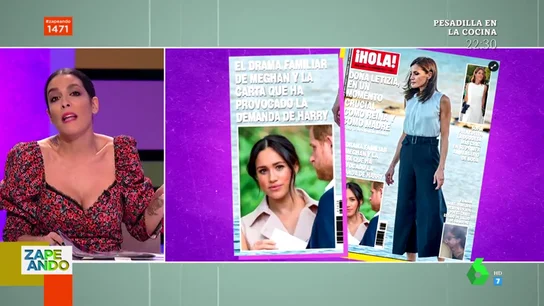 Lorena Castell, Meghan Markle y la reina Letizia Lorena Castell, Meghan Markle y la reina Letizia