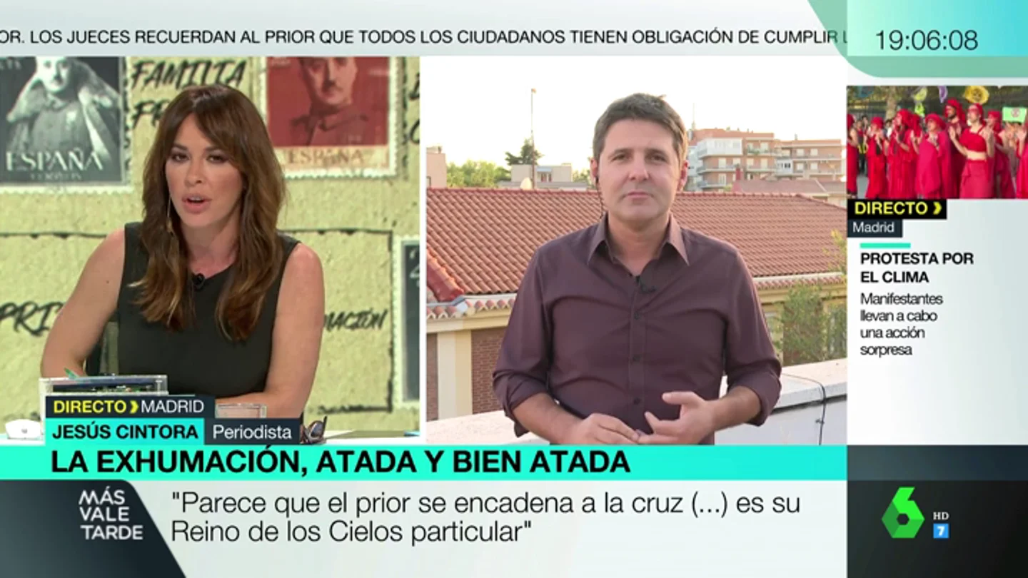 Jesús Cintora: "Hay curas que entregan su vida por los pobres; el prior del Valle de los Caídos la entrega por un asesino" Jesús Cintora: "Hay curas que entregan su vida por los pobres; el prior del Valle de los Caídos la entrega por un asesino"