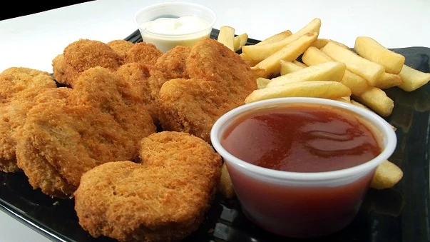 Imagen de archivo de unos nuggets de pollo