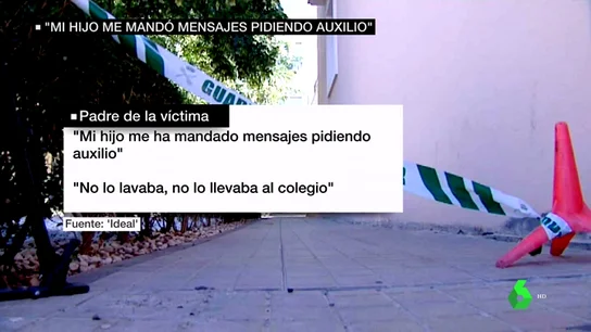 Habla el padre del niño asesinado en El Ejido: "Mi hijo me ha mandado mensajes pidiendo auxilio" Habla el padre del niño asesinado en El Ejido: "Mi hijo me ha mandado mensajes pidiendo auxilio"