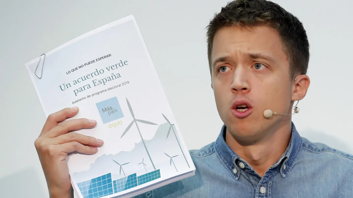 Íñigo Errejón durante la presentación de su programa Íñigo Errejón durante la presentación de su programa