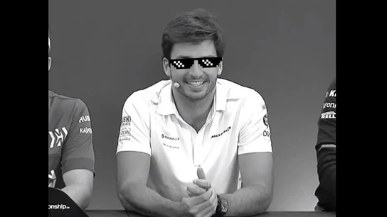Carlos Sainz, en un momento 'thug life' Carlos Sainz, en un momento 'thug life'