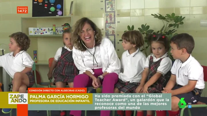 La respuesta de un niño a su profesora, reconocida como mejor docente del mundo: "Lo me gusta de tus clases es el comedor"