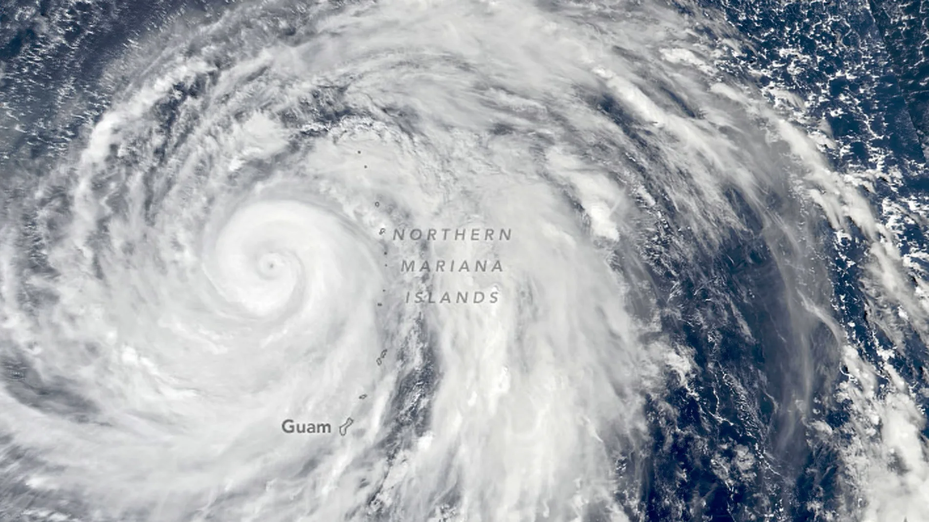 Una imagen de tifón Hagibis