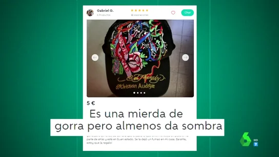 Gafas con un cristal, 'gorra de mierda' o el jersey de un ex: Zapeando repasa los chollos de Wallapop Gafas con un cristal, 'gorra de mierda' o el jersey de un ex: Zapeando repasa los chollos de Wallapop